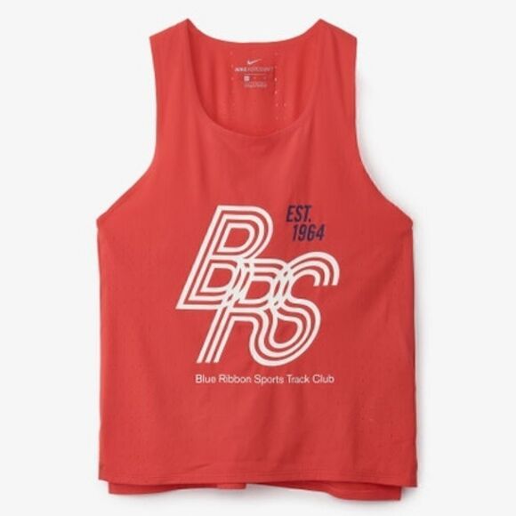 Nike Aeroswift Blue Ribbon Sports BRS Running Tank Top Singlet Red Blue White S - Picture 5 of 5